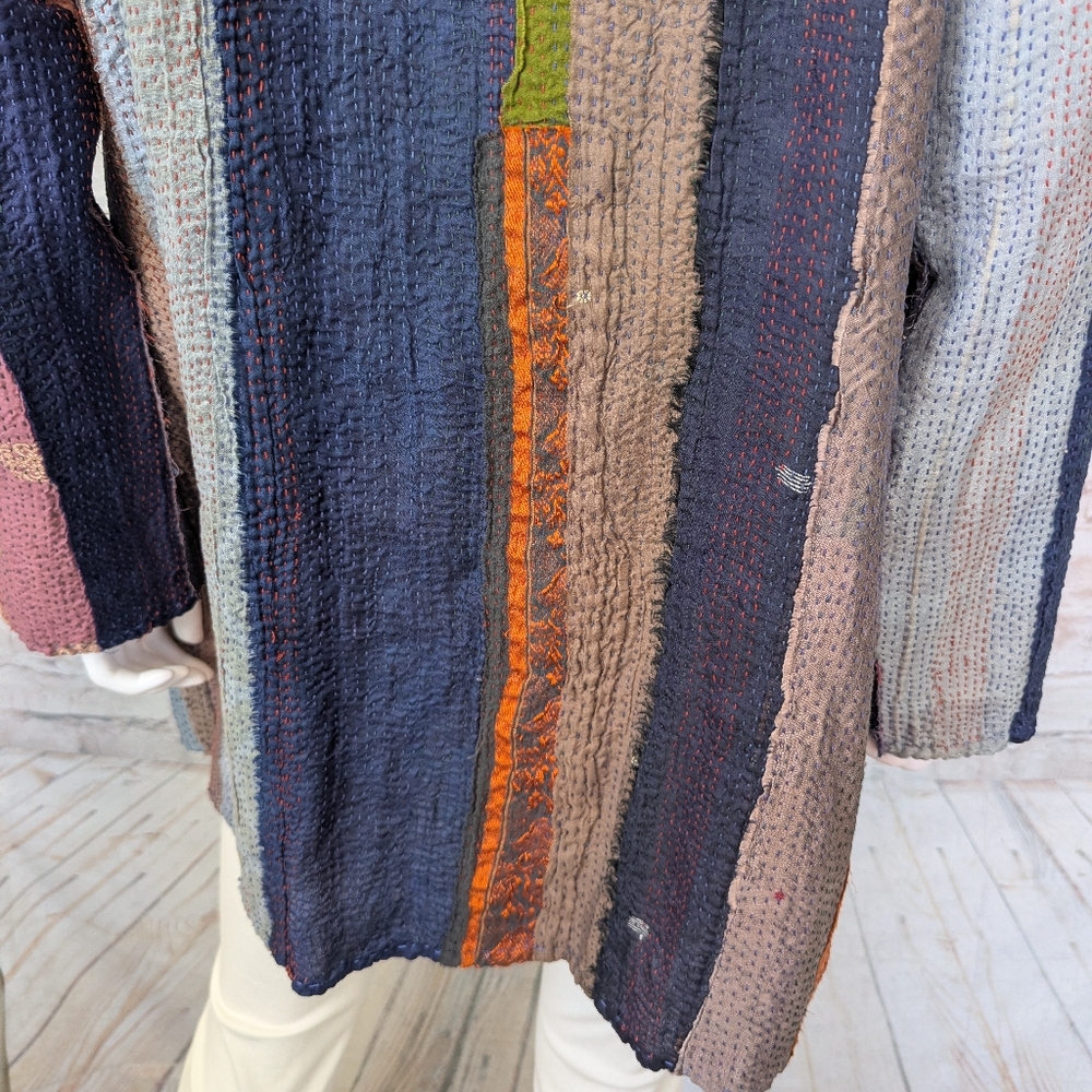 Mieko Mintz lightweight reversible Multicolor Pat… - image 10